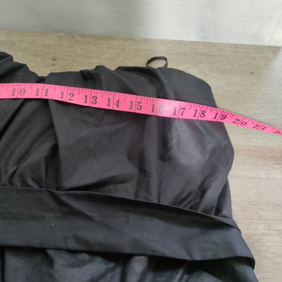 All Saints Jessamine Corset Dress Black Sweet Fitted Belt Pockets Party.Sz 12 - Picture 7 of 10